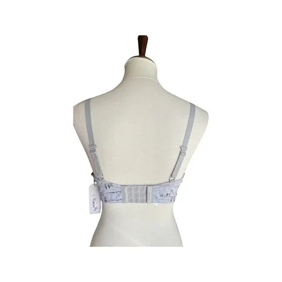 Ambrielle Holiday Decoration Wonderland Print Organic Cotton RacerBack Bra Multi - Picture 10 of 11